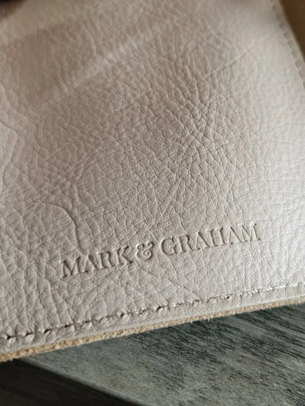 MARK & GRAHAM PINK LEATHER WALLET